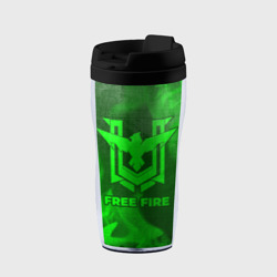 Термокружка-непроливайка Free Fire - green gradient
