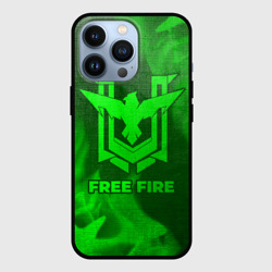 Чехол для iPhone 13 Pro Free Fire - green gradient