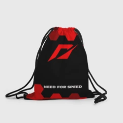 Рюкзак-мешок 3D Need for Speed - red gradient по-центру