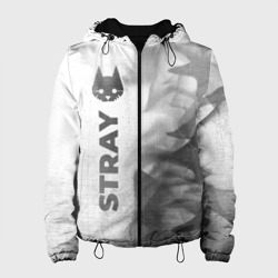 Женская куртка 3D Stray - white gradient по-вертикали