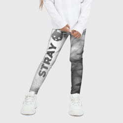 Детские леггинсы 3D Stray - white gradient по-вертикали - фото 2