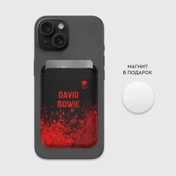 Картхолдер Magsafe магнитный David Bowie - red gradient посередине - фото 2