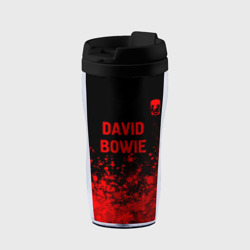 Термокружка-непроливайка David Bowie - red gradient посередине