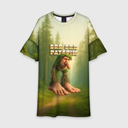 Детское платье 3D Brr brr Patapim мем