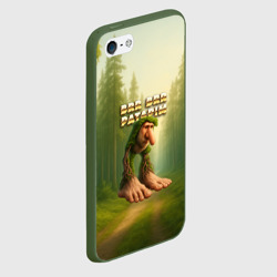 Чехол для iPhone 5/5S матовый Brr brr Patapim мем - фото 2