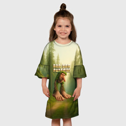 Детское платье 3D Brr brr Patapim мем - фото 2