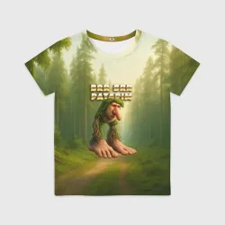 Детская футболка 3D Brr brr Patapim мем