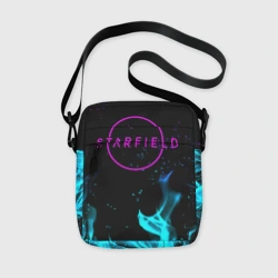 Сумка через плечо 3D Starfield неоновый огонь