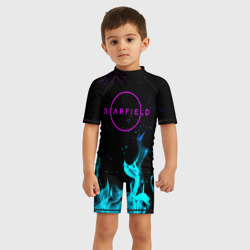 Детский купальный костюм 3D Starfield неоновый огонь - фото 2