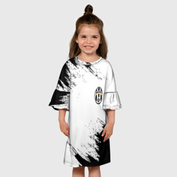 Детское платье 3D Juventus штрихи красок - фото 2