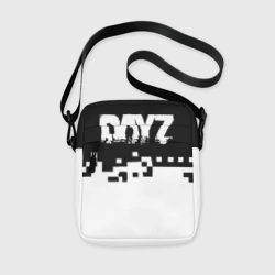 Сумка через плечо 3D Dayz черно белые пиксели