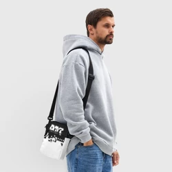 Сумка через плечо 3D Dayz черно белые пиксели - фото 2