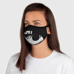 Маска из неопрена Dayz черно белые пиксели - фото 2