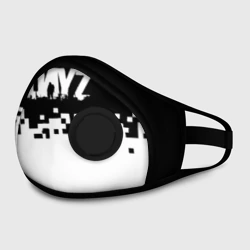 Маска из неопрена Dayz черно белые пиксели