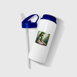 Бутылка для воды с трубочкой Егор брр брр патапим - фото 2