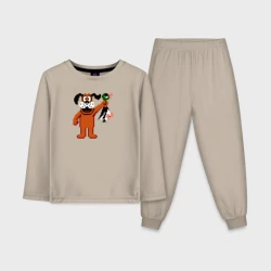 Детская пижама с лонгсливом хлопок Duck hunt 8 bit