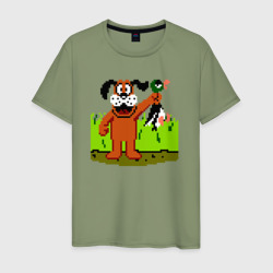 Мужская футболка хлопок Duck hunt 8 bit