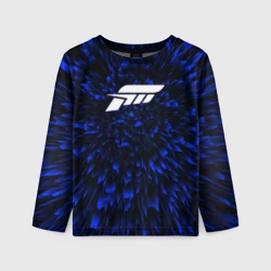 Детский лонгслив 3D Forza Horizon blue energy