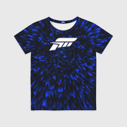 Детская футболка 3D Forza Horizon blue energy