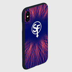 Чехол для iPhone XS Max матовый Sally Face red energy - фото 2