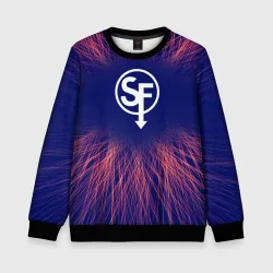 Детский свитшот 3D Sally Face red energy