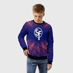 Детский свитшот 3D Sally Face red energy - фото 2