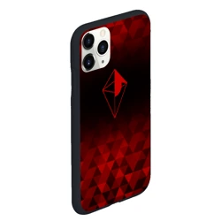 Чехол для iPhone 11 Pro Max матовый No Man's Sky red poly - фото 2