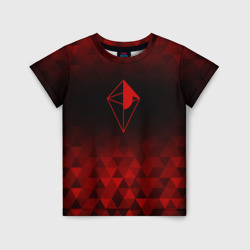 Детская футболка 3D No Man's Sky red poly