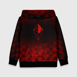 Детская толстовка 3D No Man's Sky red poly