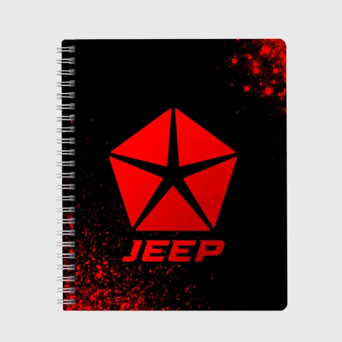Тетрадь Jeep - red gradient