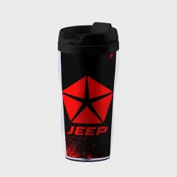Термокружка-непроливайка Jeep - red gradient