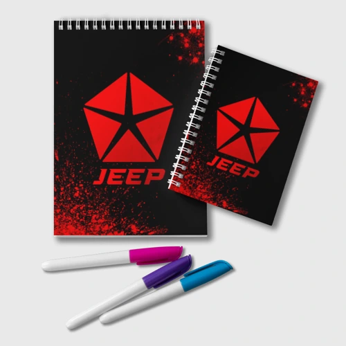 Блокнот Jeep - red gradient