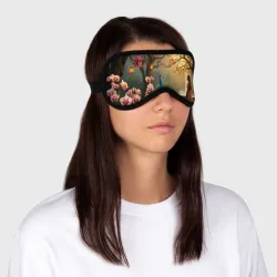Маска для сна 3D Павлин у фонтана - фото 2
