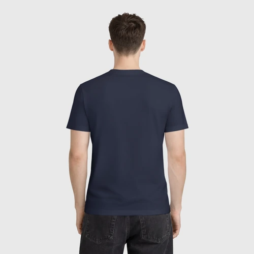 Мужская футболка 3D с принтом Пиджак для жениха, вид сзади #2