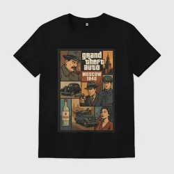 Мужская футболка хлопок GTA: Moscow 1940
