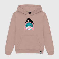 Женская толстовка хлопок Спасти планету от вируса