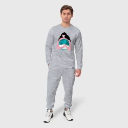 Мужской костюм хлопок Спасти планету от вируса - фото 2