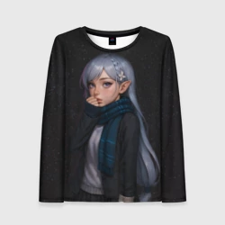 Женский лонгслив 3D Эмилия реализм