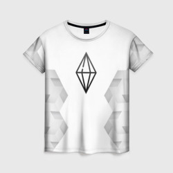 Женская футболка 3D The Sims white poly