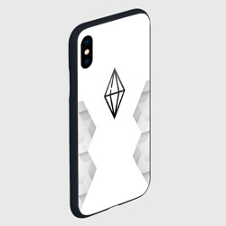 Чехол для iPhone XS Max матовый The Sims white poly - фото 2