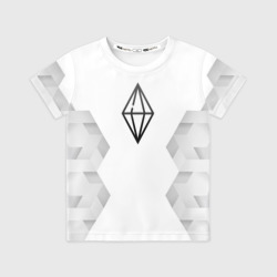 Детская футболка 3D The Sims white poly