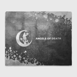 Плед 3D Angels of Death - grey gradient по-горизонтали