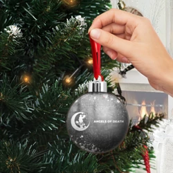 Ёлочный шар Angels of Death - grey gradient по-горизонтали - фото 2