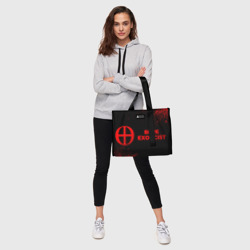 Сумка-шоппер 3D Blue Exorcist - red gradient по-горизонтали - фото 2