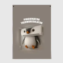 Постер Пингвинатор Терморегулатор - brainrot animals meme