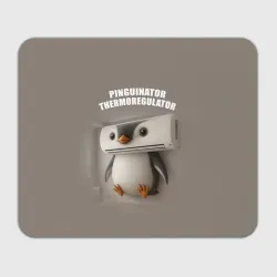 Прямоугольный коврик для мышки Пингвинатор Терморегулатор - brainrot animals meme