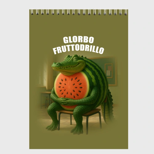 Скетчбук Glorbo Fruttodrillo - brainrot animals meme