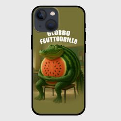 Чехол для iPhone 13 mini Glorbo Fruttodrillo - brainrot animals meme