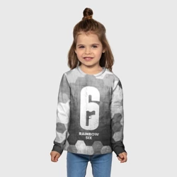 Детский лонгслив 3D Rainbow Six - grey gradient - фото 2