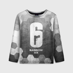 Детский лонгслив 3D Rainbow Six - grey gradient